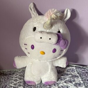 Big hello Kitty Halloween unicorn costume plush